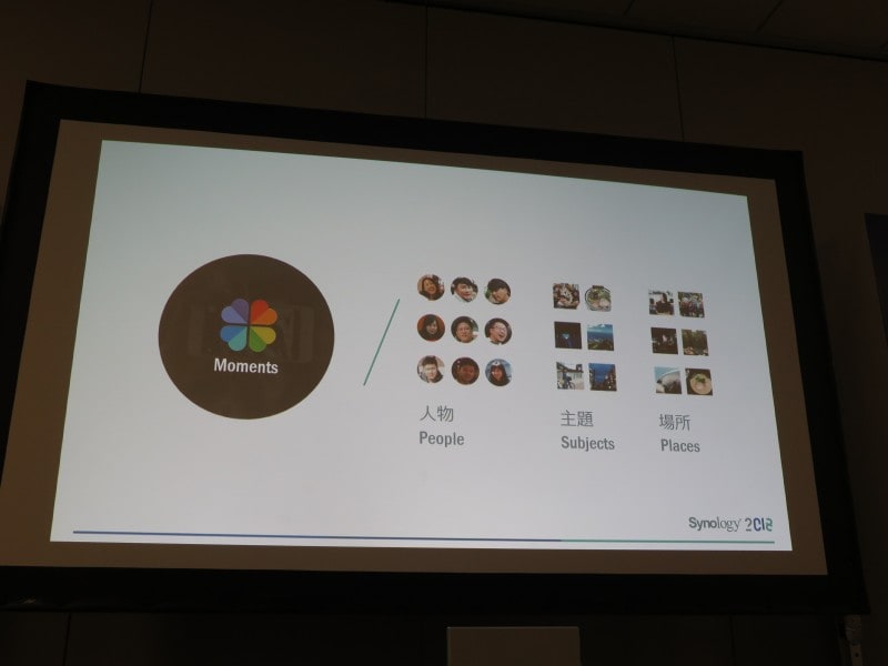 写真を管理するMomentsアプリ
