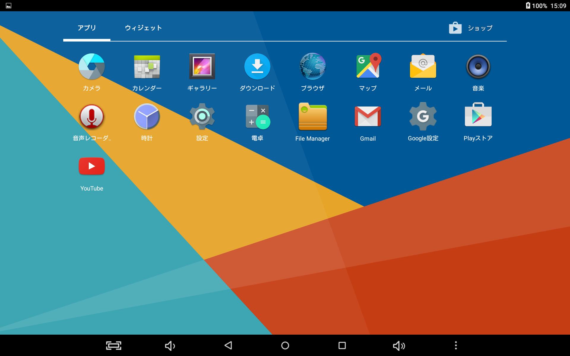 インストール済のアプリ