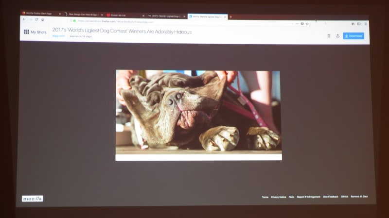 スクリーンショットを撮る機能も