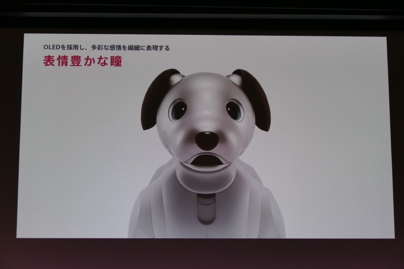 瞳はOLEDを採用。感情を繊細に表現