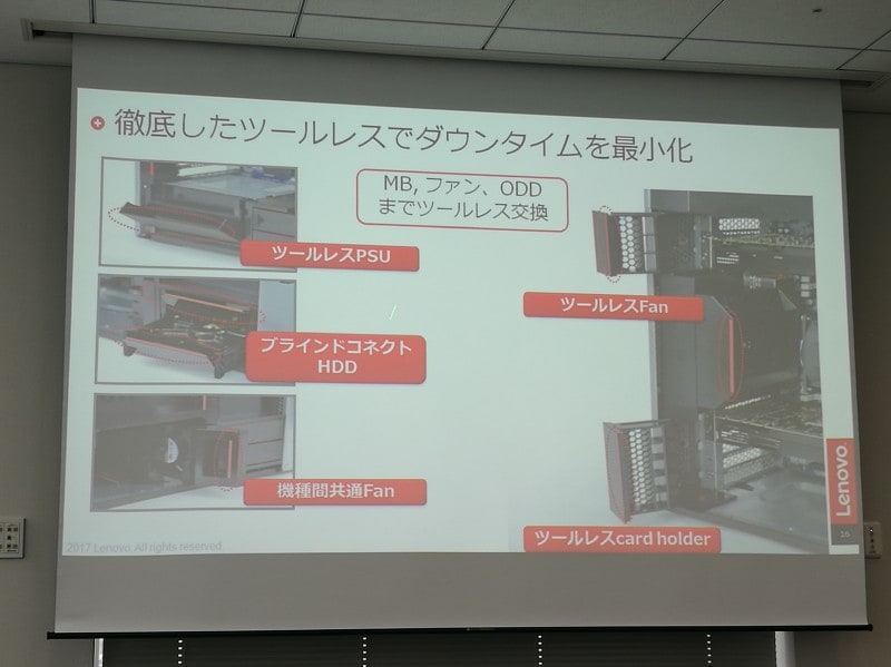 ツールレス筐体