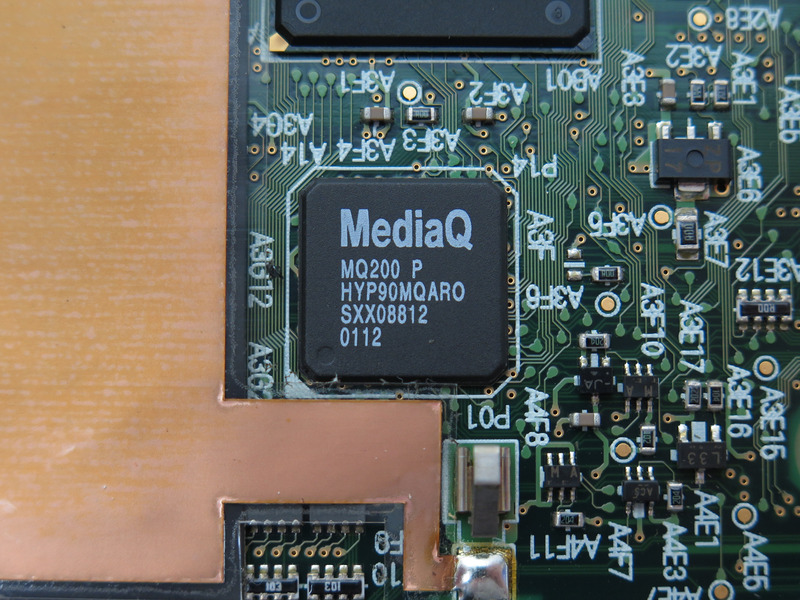 MediaQ製の2Dアクセラレータ「MQ-200」。初代から若干刻印が変わった。MediaQはこのあと<a href="http://www.nvidia.co.jp/object/IO_8539.html" class="n" target="_blank">NVIDIAに買収される</a>