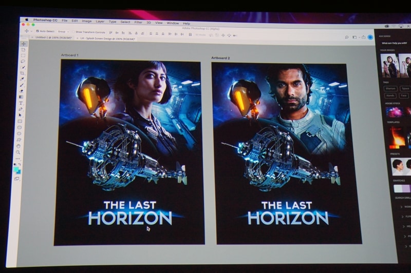 同じ要領で人物を男性にいとも簡単にすげ替えることもできる