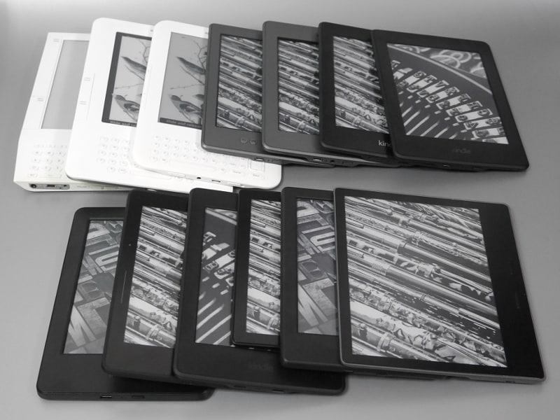 過去に発売されたKindle端末の数々