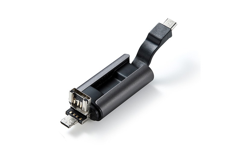 microUSBケーブル付きUSBメモリ