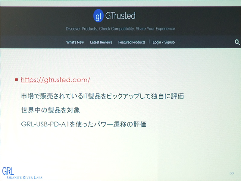 <a href="https://gtrusted.com/">GTrusted</a>というサイトで独自に市販製品のテスト結果なども公開している