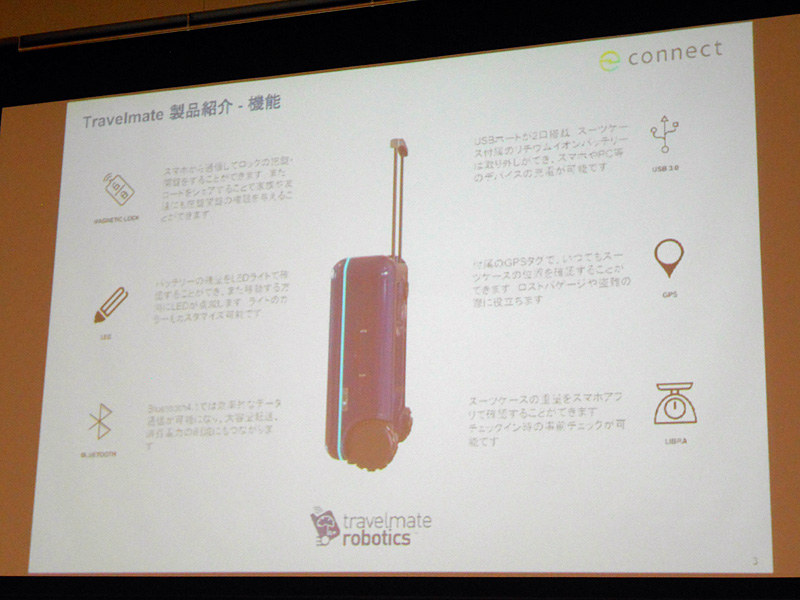 Travelmateのおもな特徴