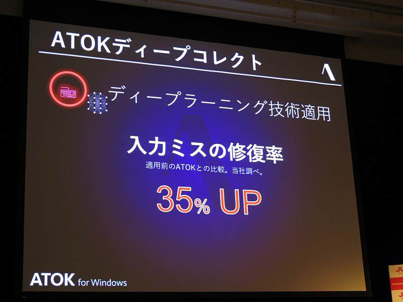 入力ミスの修復率は35%向上したという