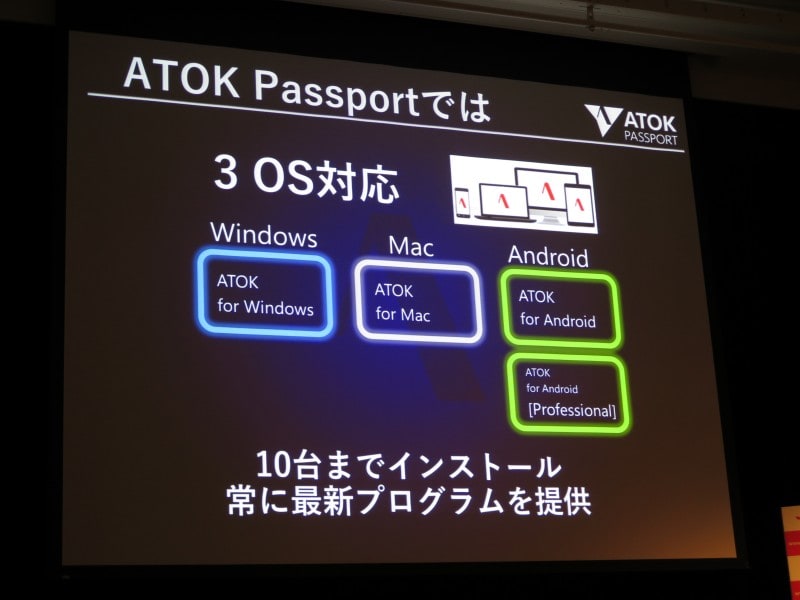 Windows、Mac、Androidで利用可能