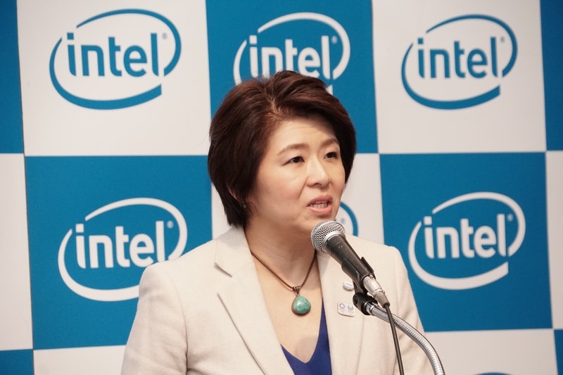 インテル代表取締役社長の江田麻季子氏は、今後の注力分野として、医療AI、スマートエネルギー管理、コネクテッドカー、5Gなどを挙げた