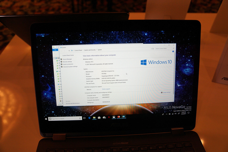 展示されていたのはメモリ6GBのモデル