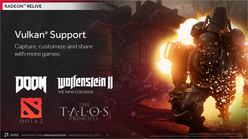 VulkanでもRadeon ReLiveが利用可能となった