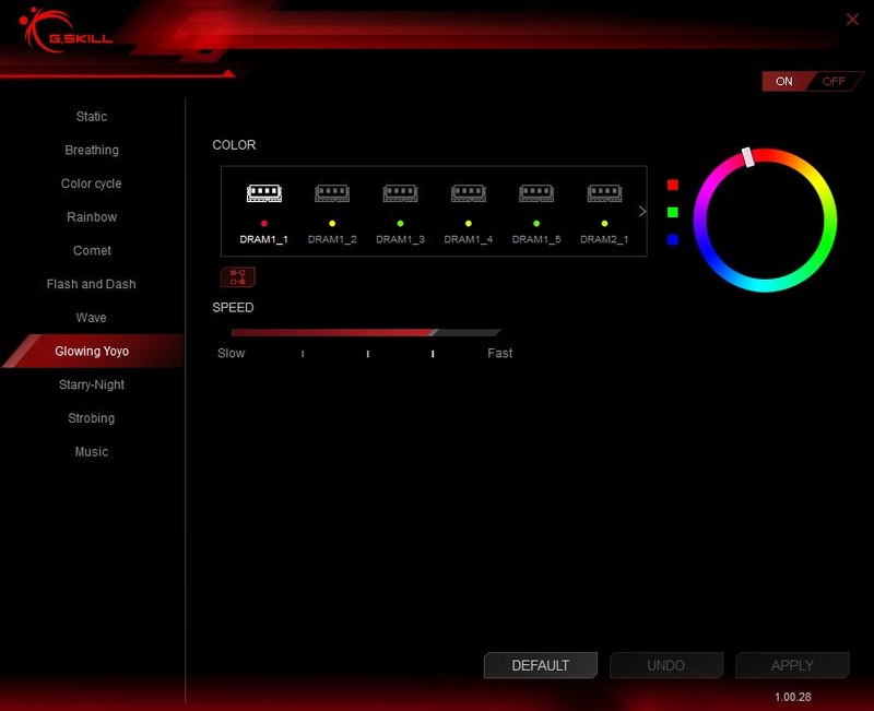 Glowing YoyoはWaveのあとにCometが来るようなエフェクト