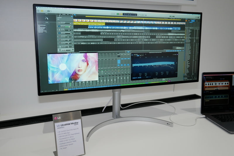 5K表示対応の34型ウルトラワイド液晶ディスプレイ「34WK95U」