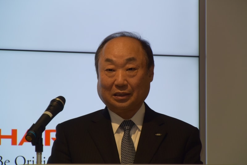 シャープ 代表取締役副社長執行役員の野村勝明氏