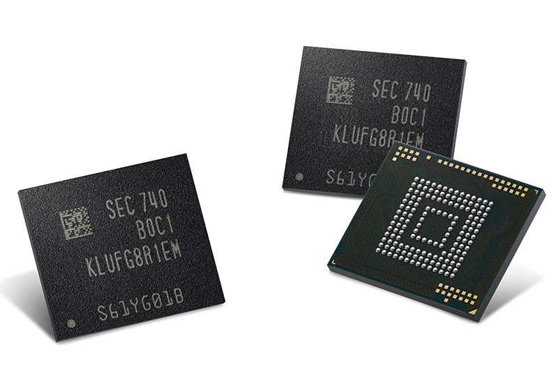 Samsungの512GB eUFSフラッシュ