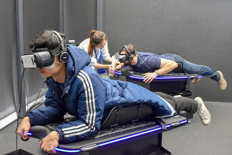 マッサージではなくスケルトンのVR体験