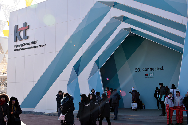 公式テレコムキャリアであるKTのパビリオン