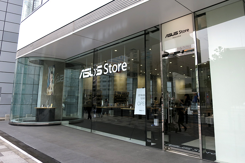 ASUS Store Akasakaの外観 ※2月28日撮影