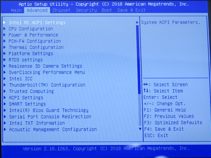 もっとも豊富な「Advanced」のタブ