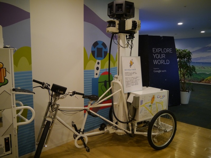 ストリートビュー撮影用の機材。すでにこれを使われていないが、日本国内向けに活用されていたものだ