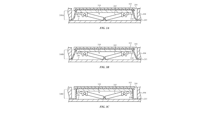 Appleが特許申請したキーボード。