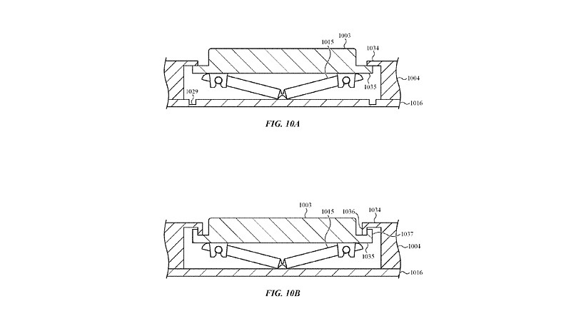 非押下時に隙間が開かないキートップの構造