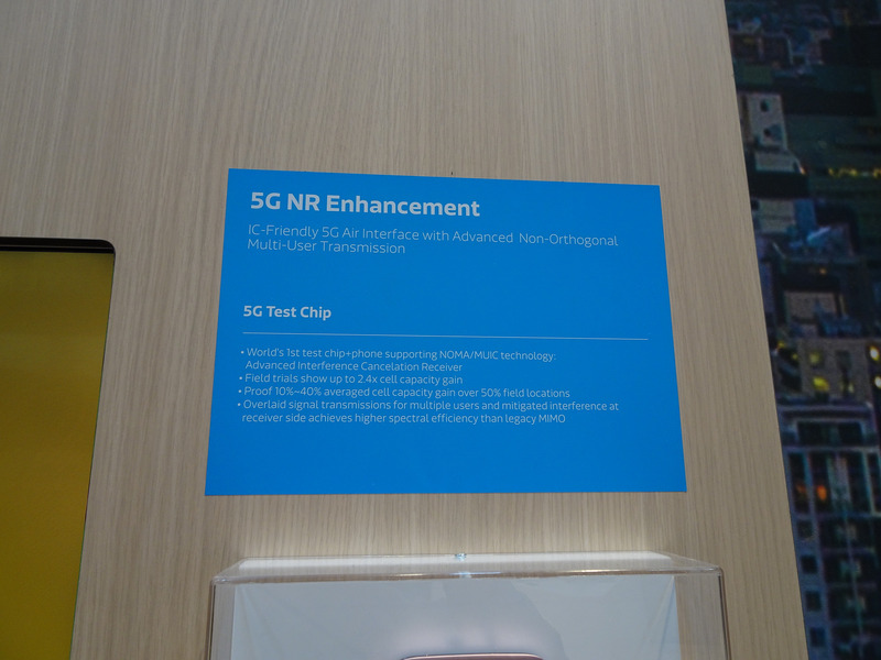 MediaTekの5G NR互換テストチップの展示