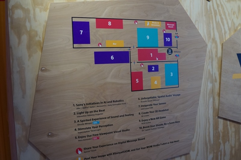 ブース内の案内図