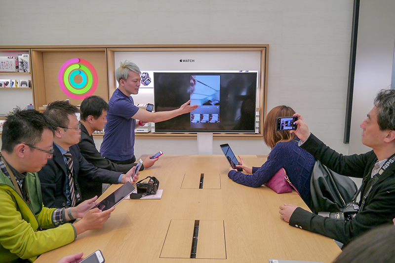 「Today at Apple」の様子。Clipsアプリを使用したビテオ制作を行なった