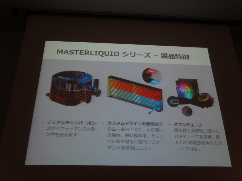 デュアルチャンバーポンプなどの特徴