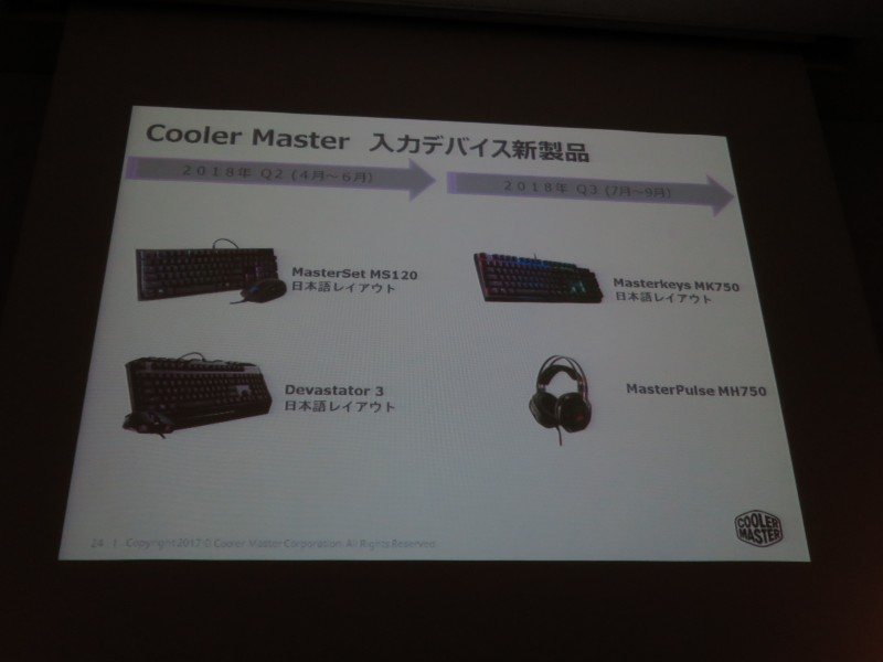 入力デバイスの新製品