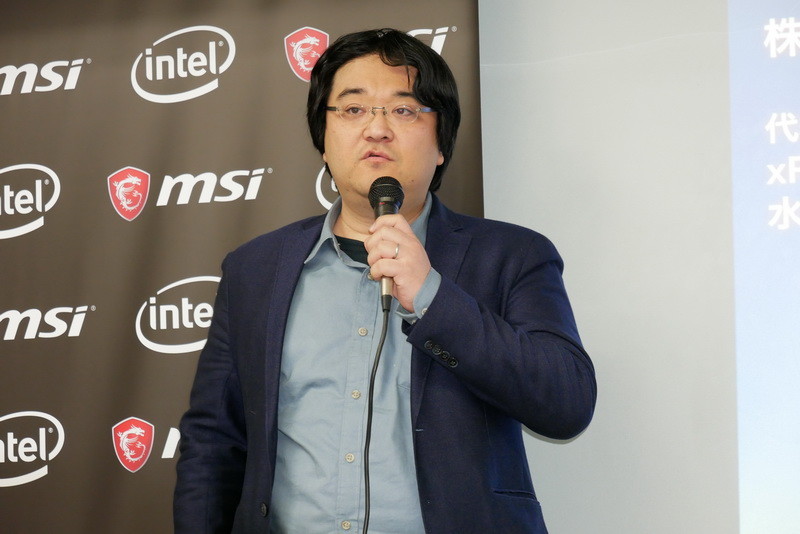 挨拶と講演を行なう、株式会社アルファコード 代表取締役社長の水野拓宏氏