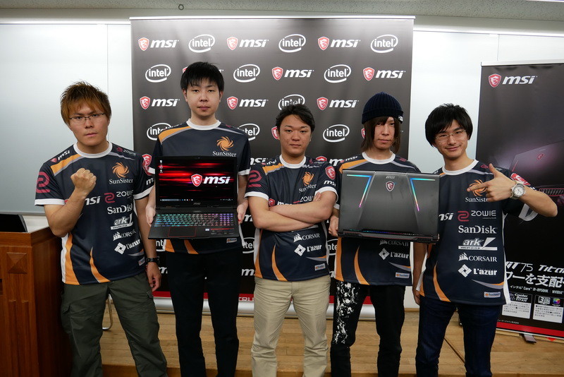 チームのメンバーも、MSIのスポンサーシップを受け、今後の活躍を誓う