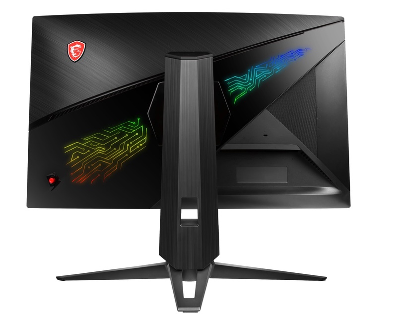 本体背面にSteelSeries GameSense対応のRGB LEDイルミネーションを搭載