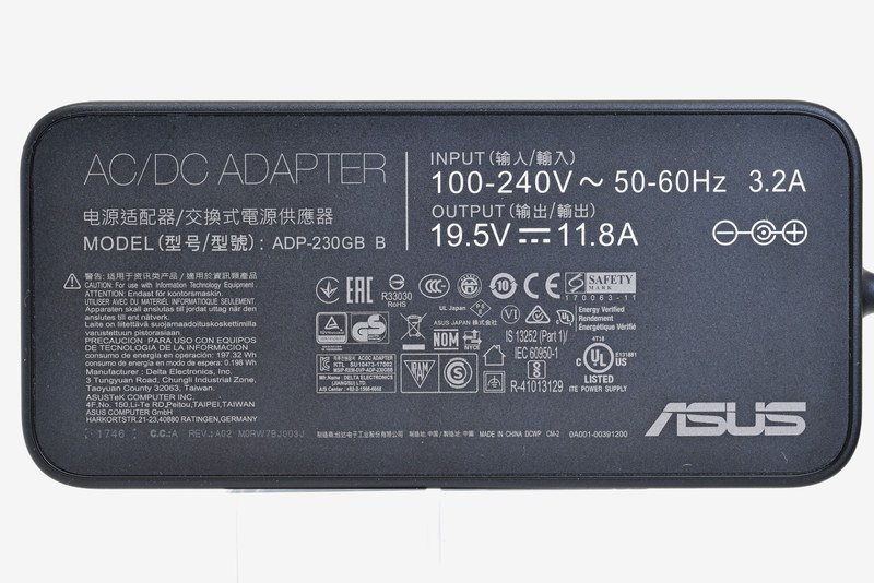 ACアダプタの仕様諸元