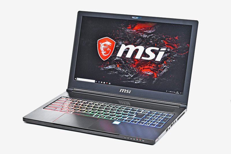 MSI GS63 7RD Stealth<br>CPU: Core i7-7700HQ(4コア、2.8～3.8GHz)<br>GPU: GeForce GTX 1050(GDDR5 2GB)<br>税別価格円 ※仕様および価格は販売店によって異なります。また、価格は評価時点のもので、変更される可能性があります