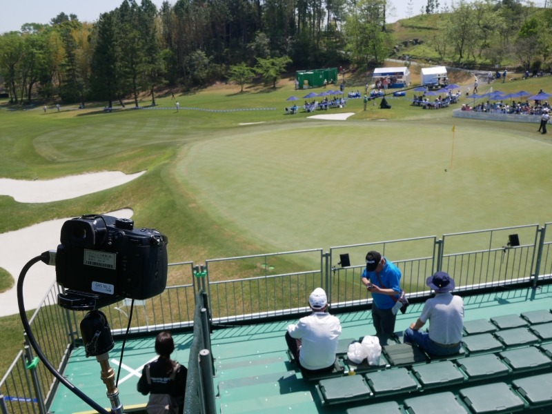 スタンド上段に設置した