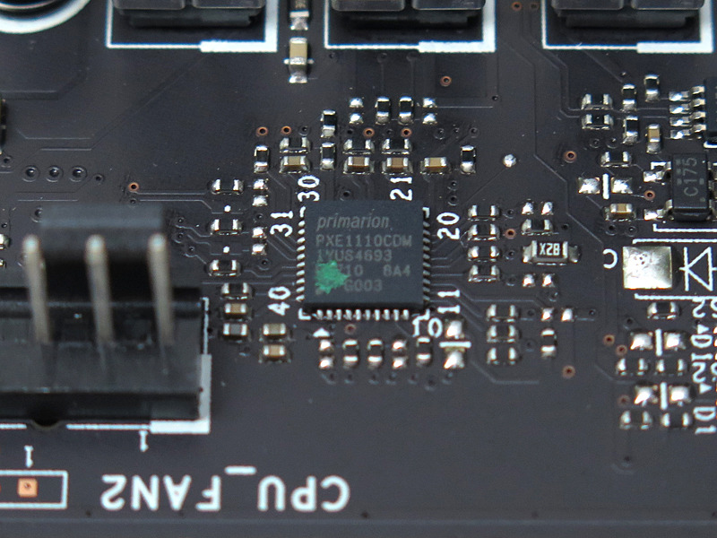 メモリにはPrimarionのDriverMOSFET「PXE1110CDM」を採用している