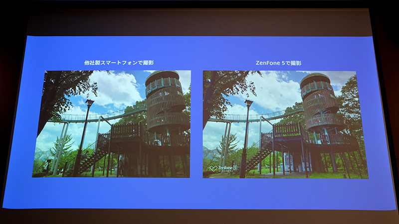 逆光でも暗がりが見える