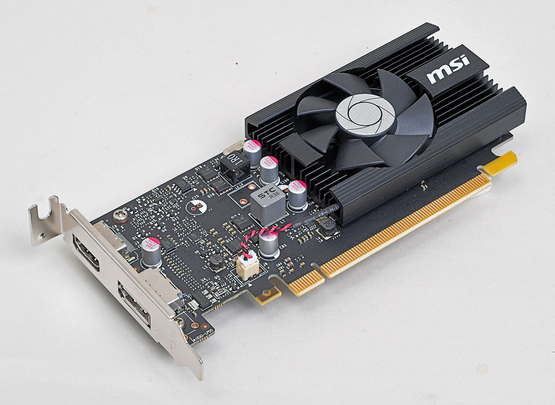 Micro-Star International<br>GeForce GT 1030 2G LP OC<br>実売価格：13,000円前後<br>GeForce GT 1030を搭載するLow Profile対応のビデオカード。HDMIとDisplayPortの両方で4K出力が可能だ