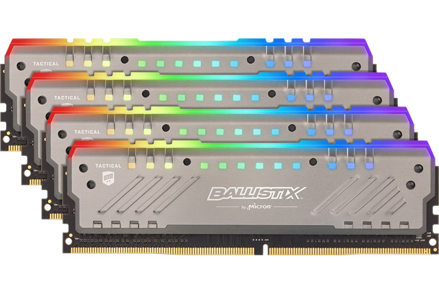 Ballistix Tactical Tracer RGB DDR4メモリ