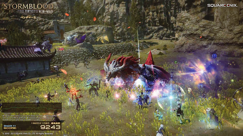 ファイナルファンタジーXIV：紅蓮のリベレーター ベンチマーク：(c)2010 - 2018 SQUARE ENIX CO., LTD. All Rights Reserved.