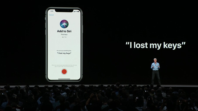 Siriのショートカット機能。ボイスキーワードを設定