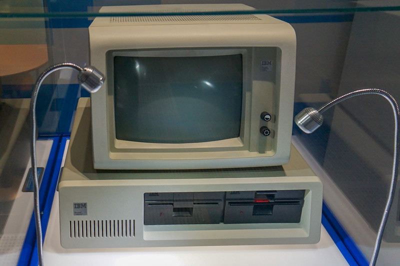 Intelの本社にあるIntel博物館に展示されているIBM PC