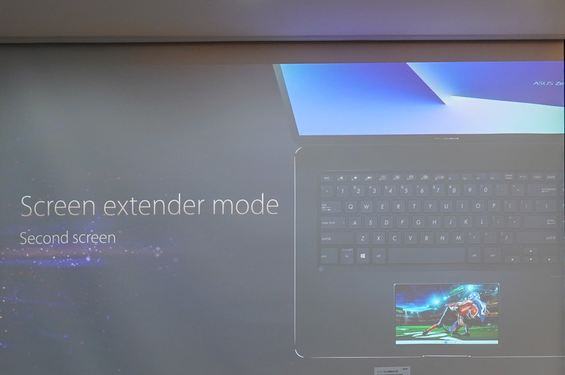 ScreenPadの機能を説明するスライド