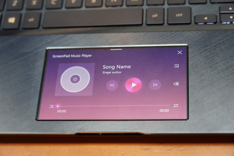 ScreenPadモードの表示