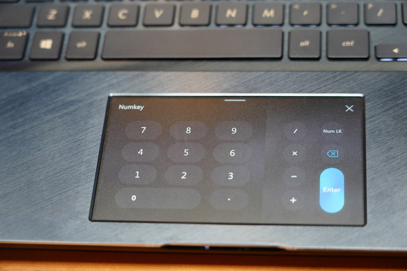 ScreenPadモードの表示