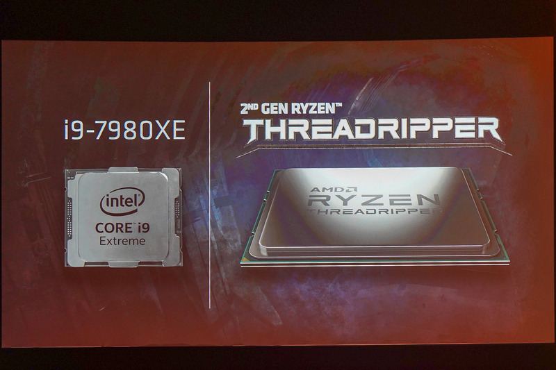 Core i9-7980XEと第2世代Ryzen Threadripperを比較
