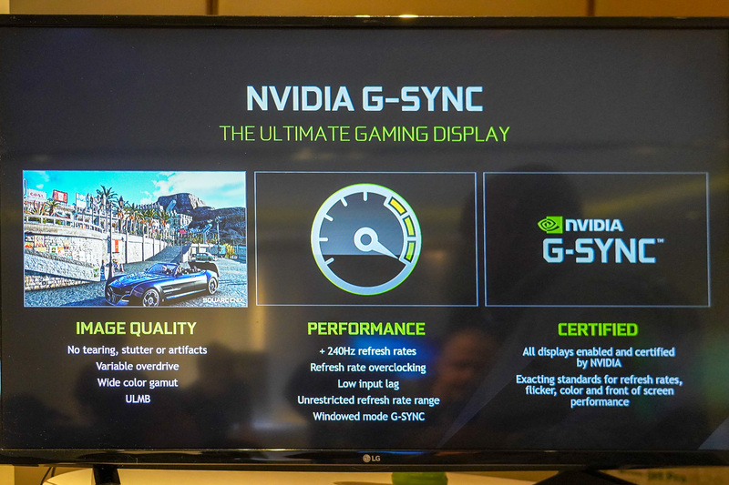 G-SYNC HDRを説明するスライド